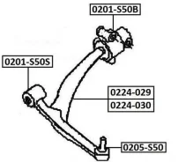 ����������� ������ �������� �������� | ����� ����/��� | FX35 S50 2003-2008 0201S50S ����