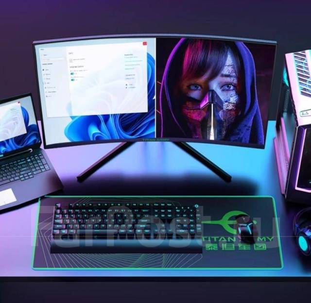 Изогнутый игровой монитор 27" Titan Army N27SQC 2K 165Hz 1ms 2560x1440 ...