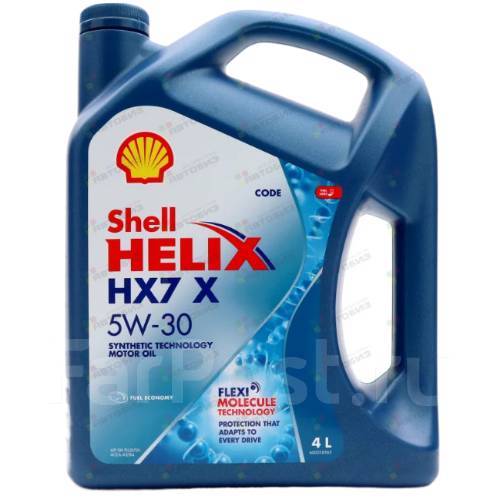 Масло моторное Shell Helix HX7 X 5W30 SN, A3/B4 4л (Гонконг ...