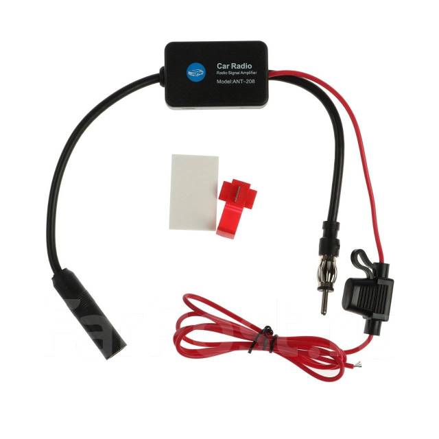 Усилитель FM авто радио сигнала антенны ANT-208 арт.027009, новый, в ...