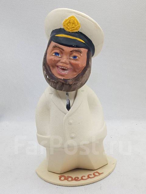 * Игрушка фигурка старая СССР Болванчик. Капитан. Одесса. Колкий пласт ...