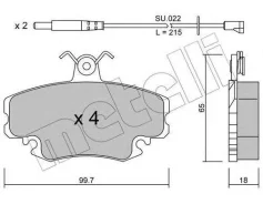 ������� ��������� �������� �������� Renault Logan/ CLIO (1991-1998) �� Largus � ����. �������� Lucas / PF4395 - � ��������� [178Metelli2201200K] 22012...