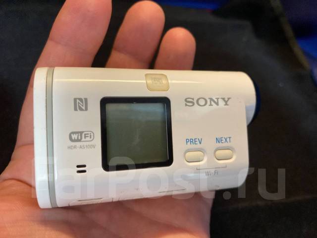 Экшн-камера Sony HDR-AS100V 1920x1080 18.9МП БарахолкаДВ, 15 - 19.9, б ...
