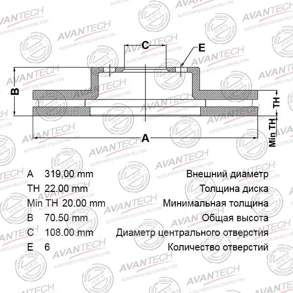 ���� ��������� Avantech BR0153S 43512-35210 ����