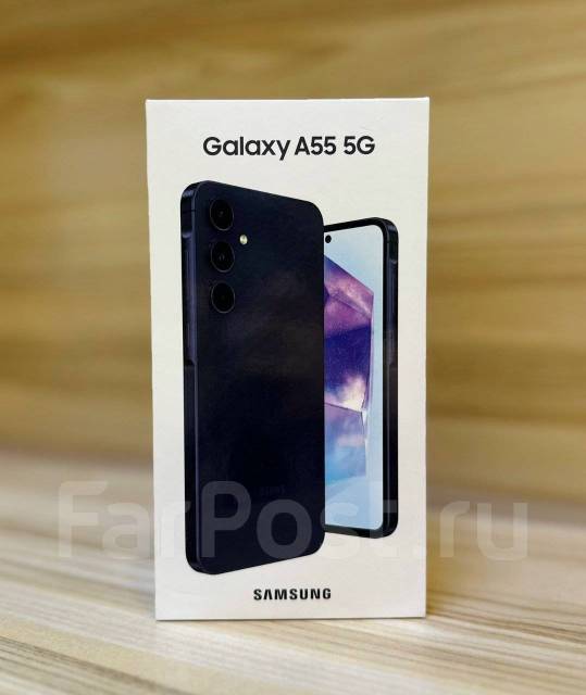 Смартфон Samsung Galaxy A55 5G 8/128GB Темно-Синий, 6.40", моноблок, 3G ...