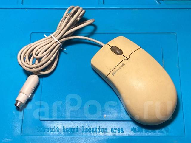 Рабочий раритет: шариковая мышь PS/2 Microsoft IntelliMouse 98 год, б/у ...