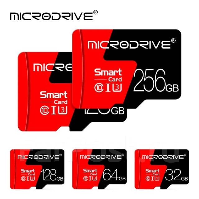 Micro SD карта памяти TF карта U3 128 Gb + адаптер SD, 128 Гб, новый, в ...