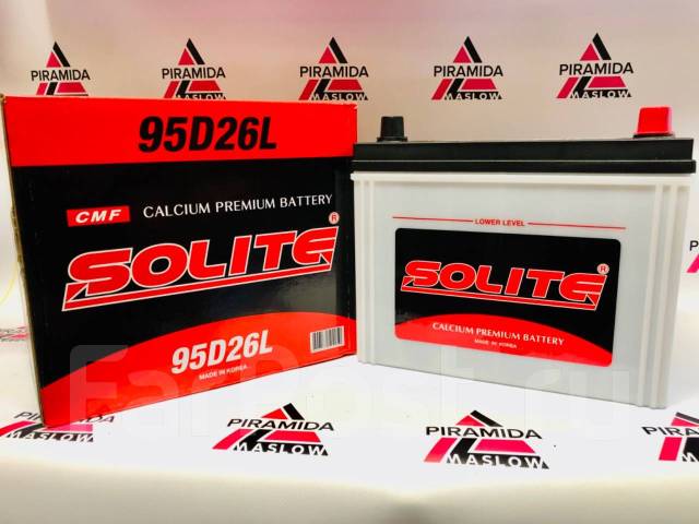 Аккумулятор Solite 95D26L 85Ah -1100 за старый SALE, кальциевый ...