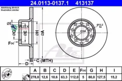 ���� ��������� ������, MB:/8 230.6/250/250/250 2.8/280/280 E 68-76, /8 240 D 3.0 68-77, /8 ���� 250 C/ ATE 24011301371 ����