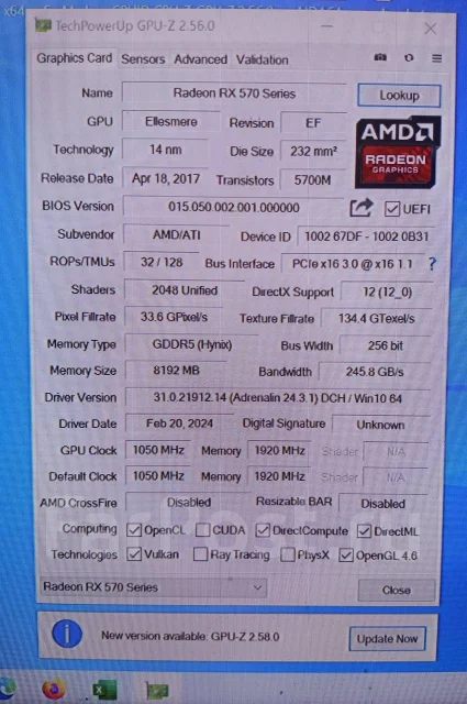 Radeon RX 570 ����