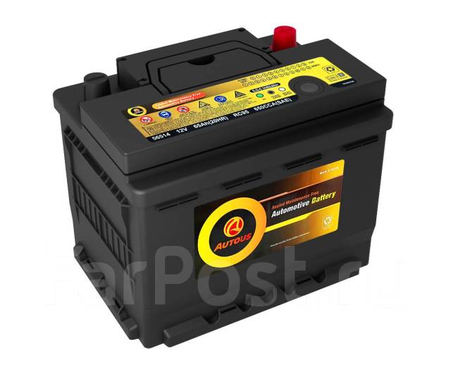 Аккумулятор Delkor/AutoUs 12/2023г. 56514 L2/LN2 65 ампер, кальциевый ...