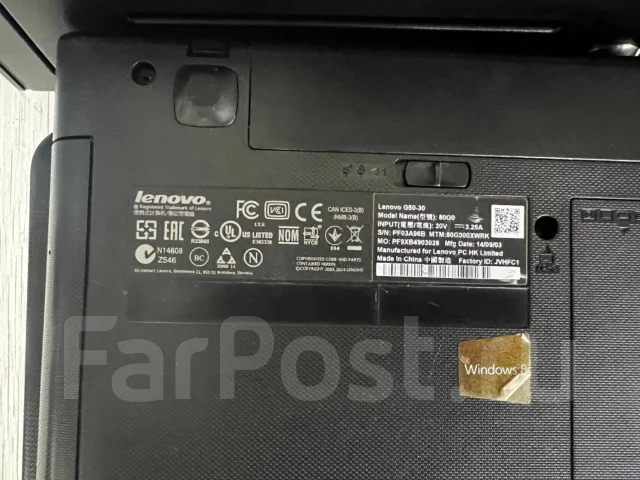 Lenovo IdeaPad G50-30. 15", 3����, ��� 4 ��, ���� 120���, WiFi: 1, Bluetooth: 1, ����������� �� 12��. ����