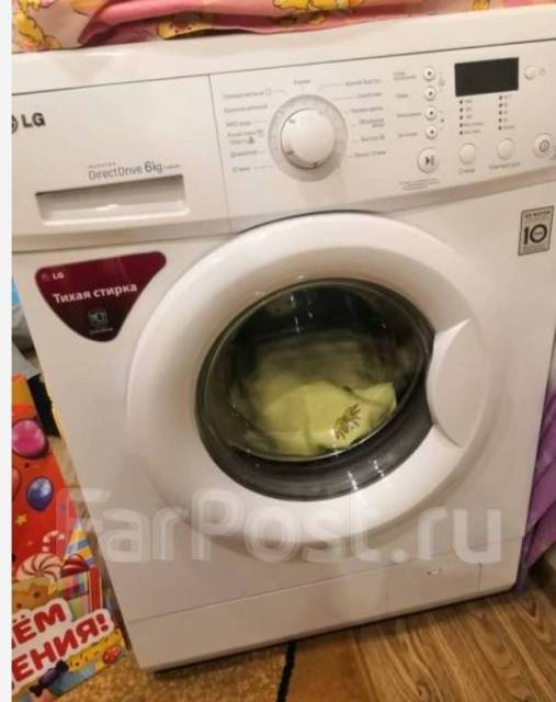 Стиральная машинка LG, 6кг, LG, 6,0 кг, б/у, в наличии. Цена: 10 000 ...