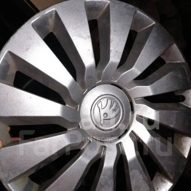 Продам колпаки Шкода Октавия А7, для колёс R16, 16", 1 шт, 4 шт, б/у, в ...
