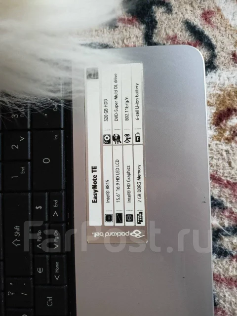 Packard Bell EasyNote TE11-HC. ���� 320���, WiFi: 1 ����