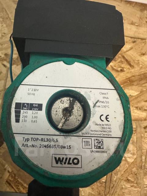 Насос циркуляционный Wilo TOP-RL 30/6,5, в наличии. Цена: 10 000₽ во ...
