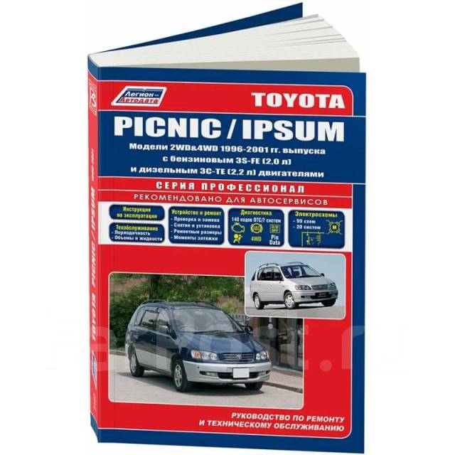 Скачать книгу по ремонту Toyota Ipsum, Picnic в PDF