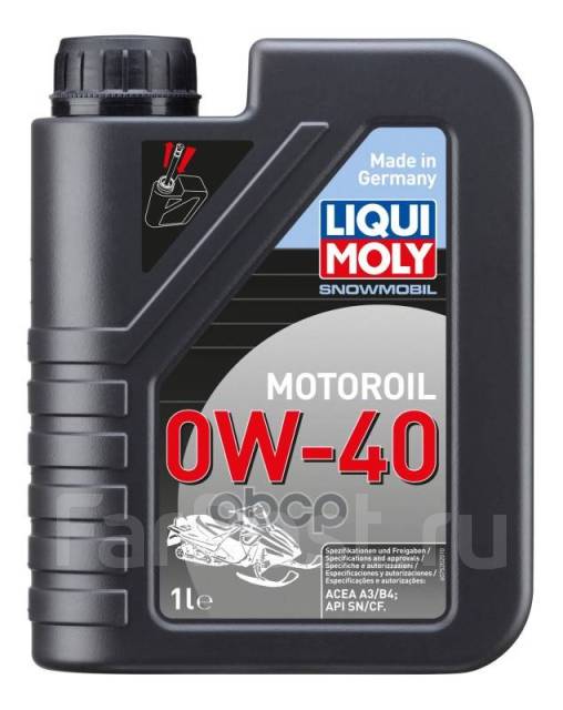 Масло Моторное Liqui Moly Snowmobil Motoroil 0W-40 Cf/Ec/Sh/Sj/Sm A3/B3 ...