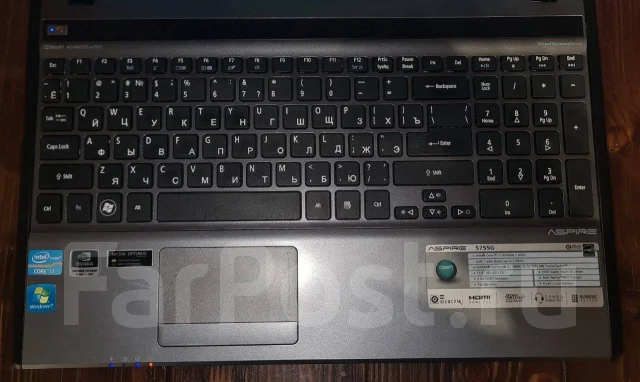 Acer Aspire 5755G. 15.6", 2����, ��� 4 ��, ���� 750���, WiFi: 1, Bluetooth: 1, ����������� �� 3��. ����