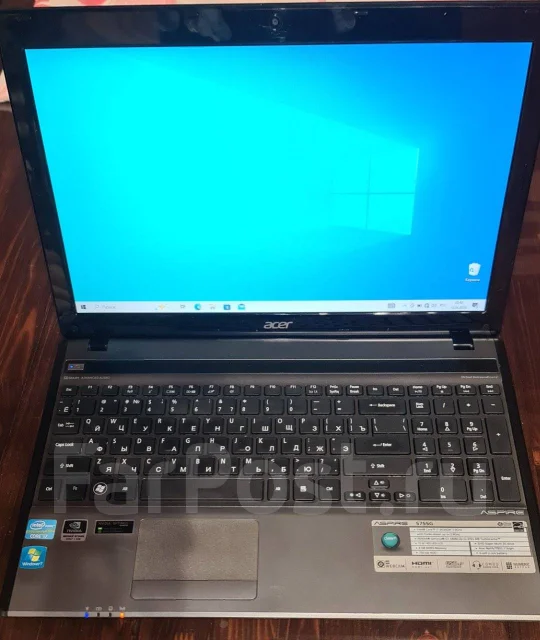 Acer Aspire 5755G. 15.6", 2����, ��� 4 ��, ���� 750���, WiFi: 1, Bluetooth: 1, ����������� �� 3��. ����