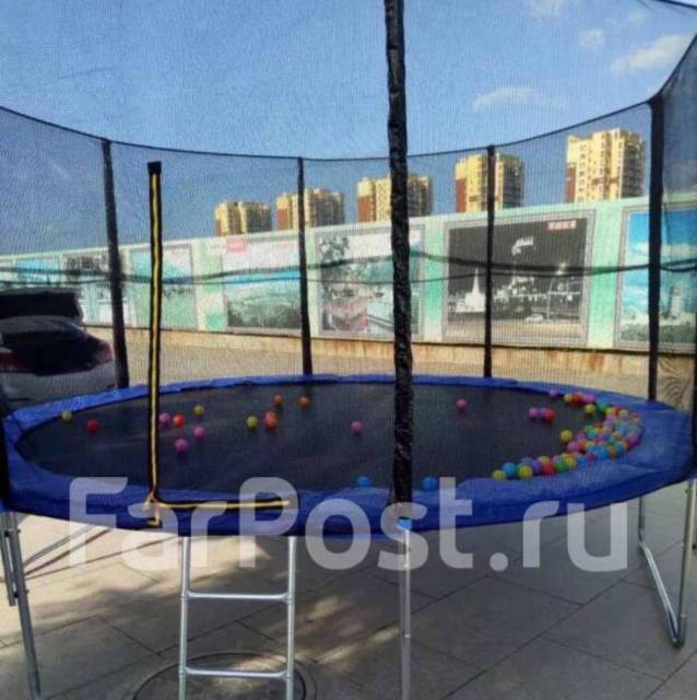 Батут 10FT 305 см с защитной сеткой и лестницей, бесплатная доставка ...