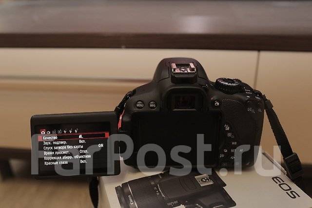 Canon 650d kit + карта памяти на 16gb, состояние нового фотоаппарата ...