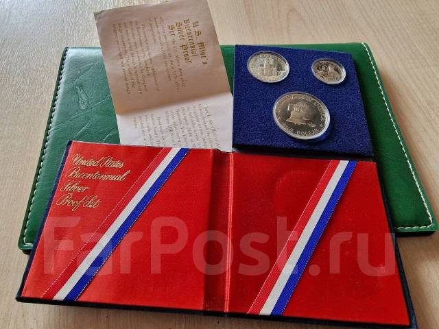 Серебро! США. Набор монет 200 лет независимости. Торг! Лимитированное ...