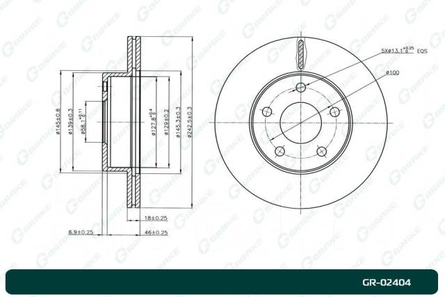    G-brake GR-02404 Gbrake GR02404 GR02404 