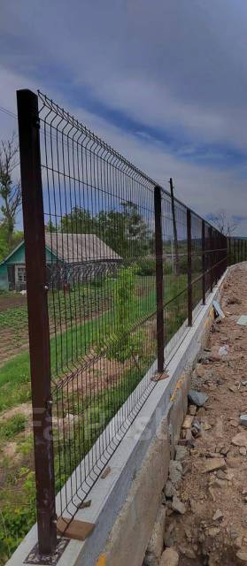 Забор 3д, евроштакетник, профлист, сетка рабица. Установка, монтаж ...
