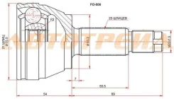 ���� �������� FORD Fiesta / Fusion 01-08 / Focus I 98-05 / (������� 22/107/74) FO006 ����