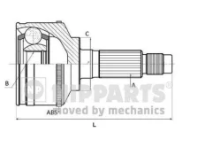 ���� �������� Mazda 323 1.6TD/1.8 16V 95- (� ABS) ����:30 ����:26 Nipparts J2823116 ����