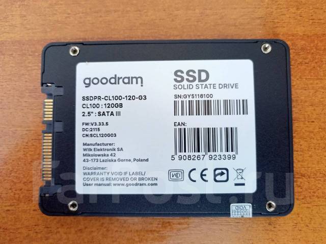 SSD диск 2,5 crucial, 120 Гб, SATA, б/у, в наличии. Цена: 700₽ во ...