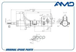  . . L Hyundai Tucson 04-10, Kia Sportage 04- AMD . AMD. SA128L AMDSA128L 