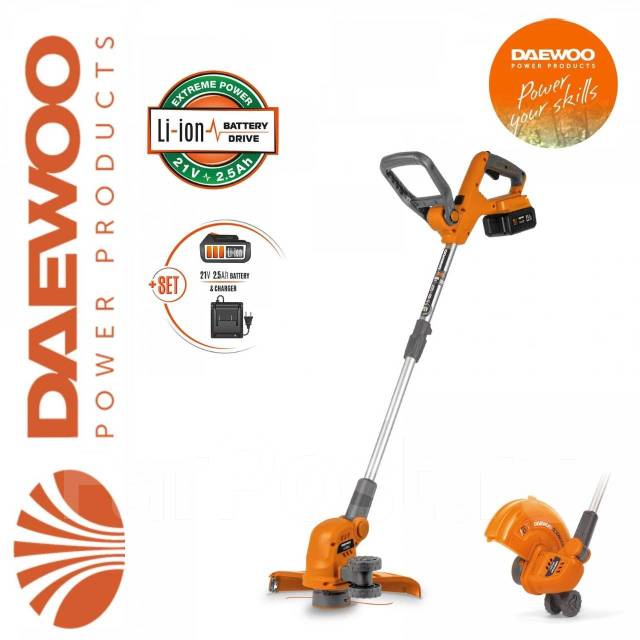 Триммер аккумуляторный Daewoo DATR 3021Li SET (с АКБ и ЗУ), новый, в ...