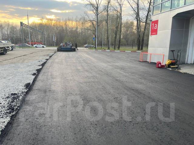 Благоустройство территории. Асфальт, брусчатка, бордюр, бетон, дренаж в ...