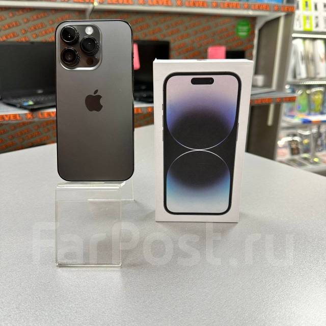 Apple iPhone 14 Pro 256Gb. АКБ 100%. X-Level, 6.10", моноблок, черный ...