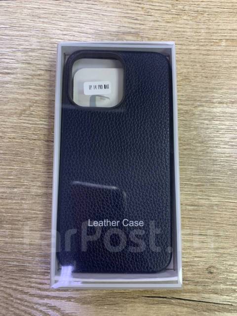 Чехол Apple iPhone 14 Pro Max Leather Case Blue Magsafe, новый, в ...