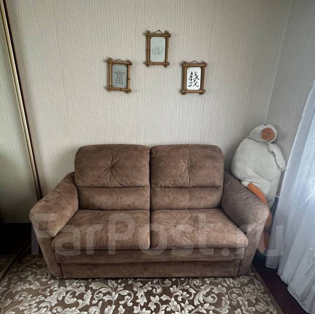 Диван-кровать двухместный, выкатной, ткань, другое, малогабаритный ...
