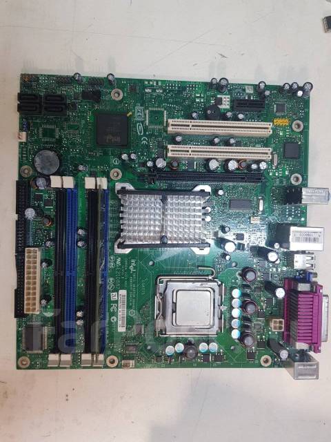 Материнская плата Intel LGA775 с процессором, памятью 2GB, б/у, в ...