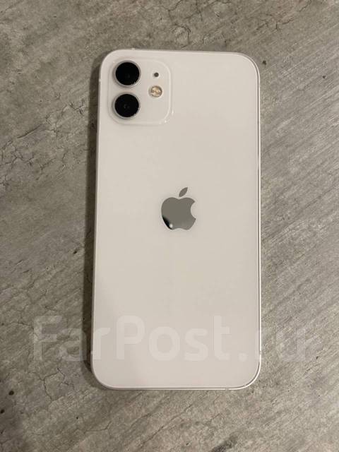 Apple 12 128 ГБ, 6.10", белый, б/у, в наличии. Цена: 27 000₽ в Находке