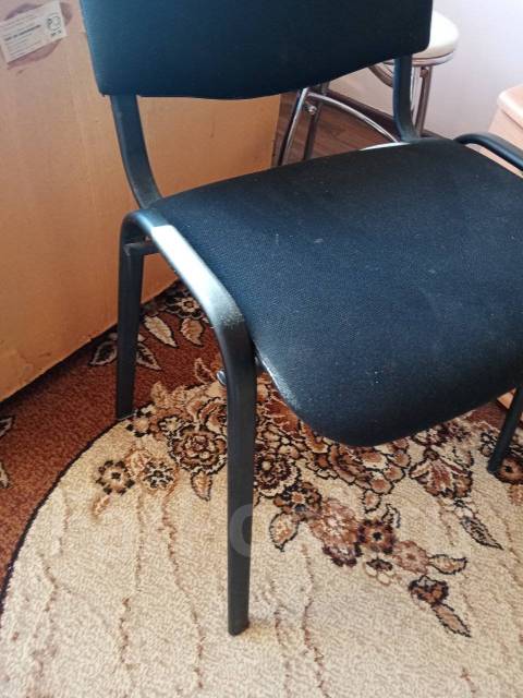 Стул изо (чёрная ткань), металл, фанера, чёрный, ванная, гостиная ...