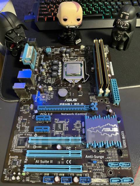 Комплект i7-3770 DDR3 8GB + МАТЬ H61, Intel Core i7, б/у, в наличии ...