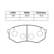 Nisshinbo PF-1246 ������� ��������� �������� ����� Toyota PF1246 ����