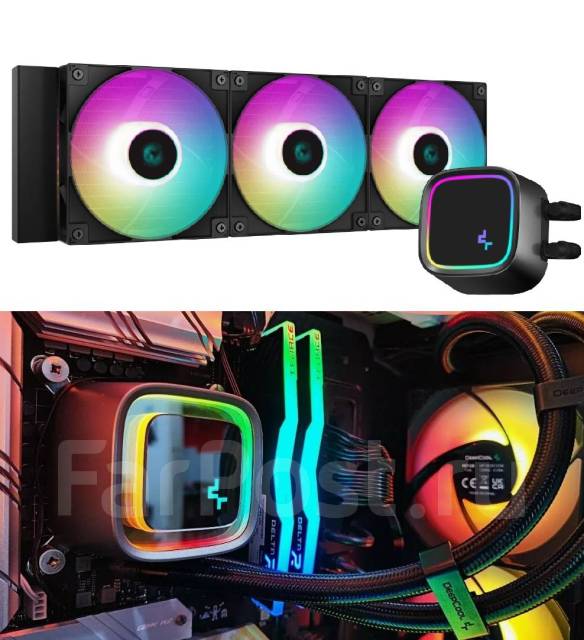 Система водяного охлаждения Deepcool LS720 ARGB — гар. ДНС до 18.12.27 ...