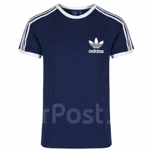 Adidas Originals California 3 Stripe T Shirt NAVY S18422 48 96 0 84 0 1 499