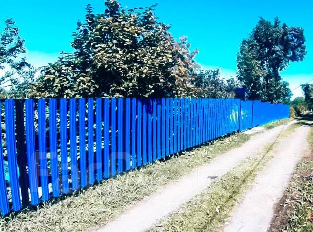 Забор под ключ на сваях, ворота, в наличии. Цена: 4 750₽ в Хабаровске