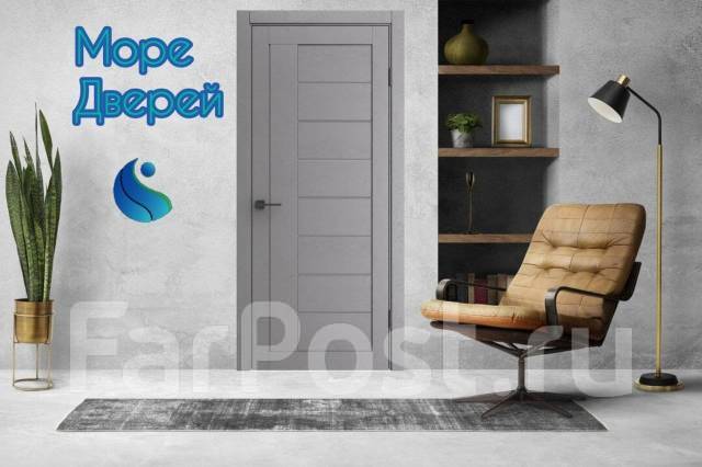 Новинка! Дверь межкомнатная ДП Порта 29 Графит вуд (серое стекло ...