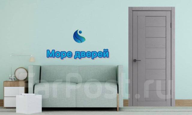 Новинка! Дверь межкомнатная ДП Порта 29 Графит вуд (серое стекло ...