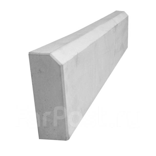 Бордюр гладкий 1000х20х8см, в наличии. Цена: 460? в Находке