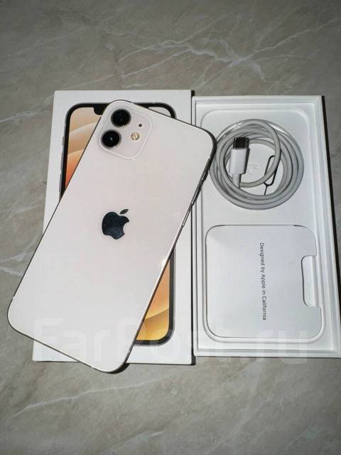 IPhone 12 256gb, 6.10", моноблок, белый, 4G LTE, б/у, в наличии. Цена ...